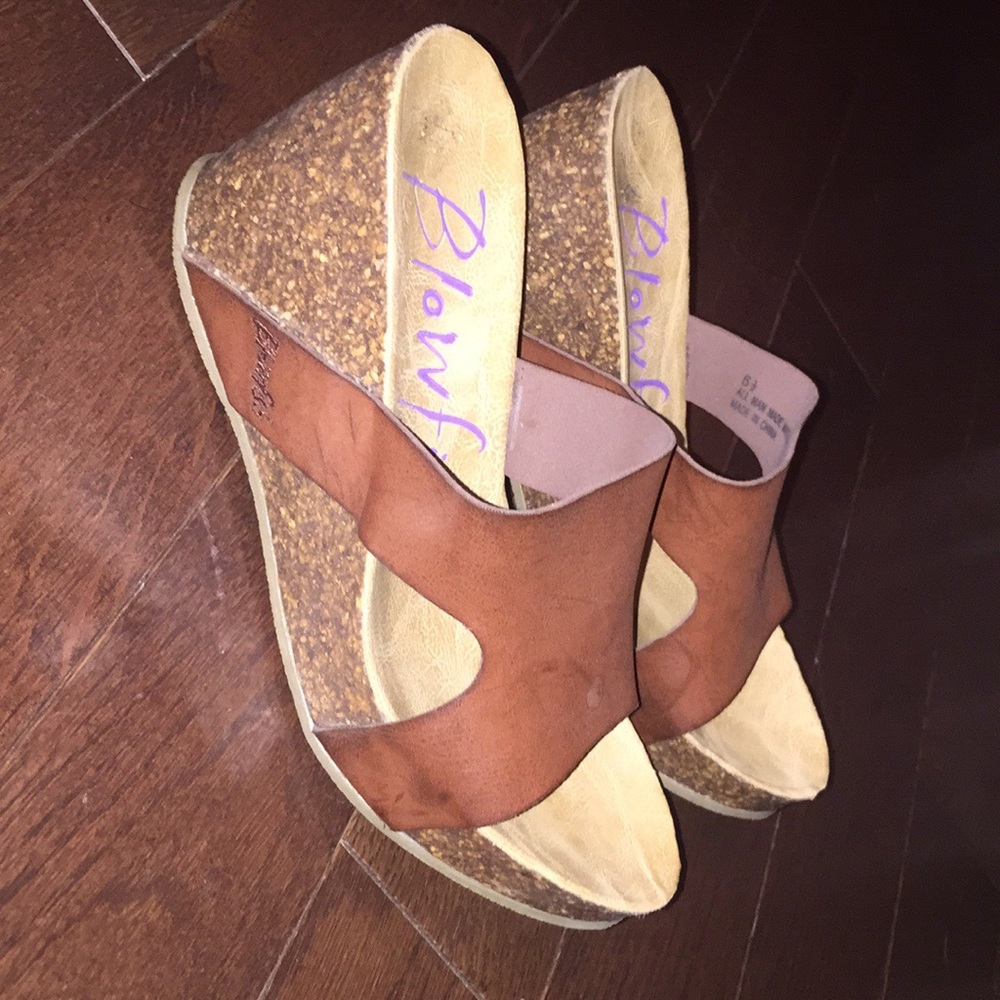 Women’s summer stacked slip ons